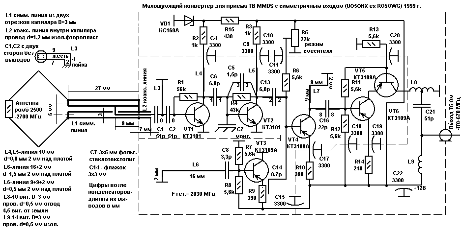 Конвертер MMDS с симметричным входом